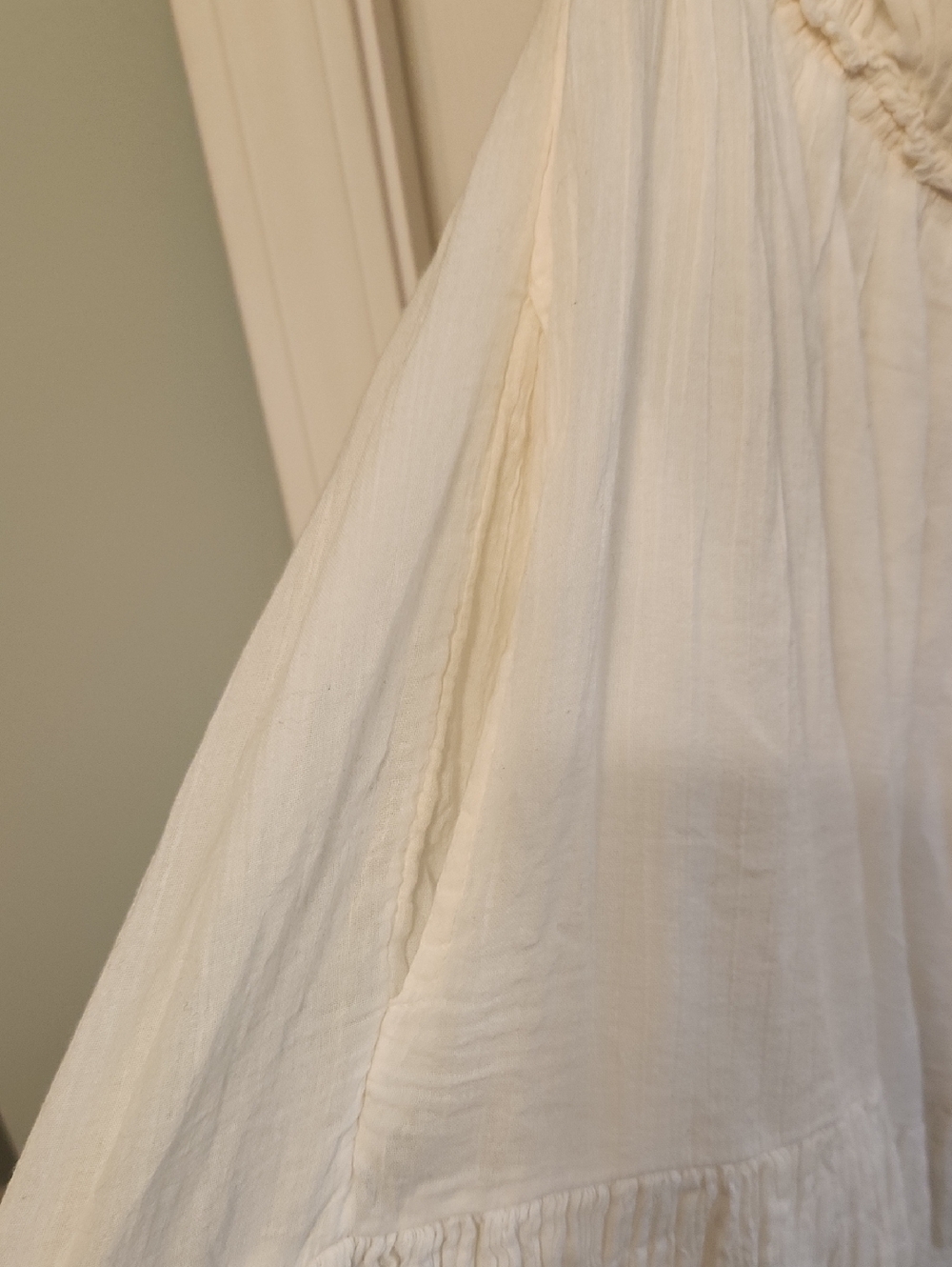 Free People Taking Sides Tiered Cotton Maxi Dress Size L - Picture 7 of 15